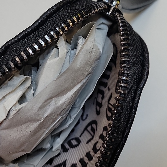 NWT Juicy Couture Material Girl Shoulder Bag With Coin Pouch Color Liquorice - Picture 8 of 17